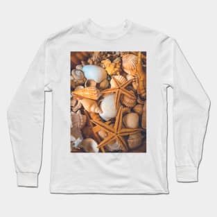 Seashell Caribbean Sea Starfish Travel Vacation Relax Long Sleeve T-Shirt